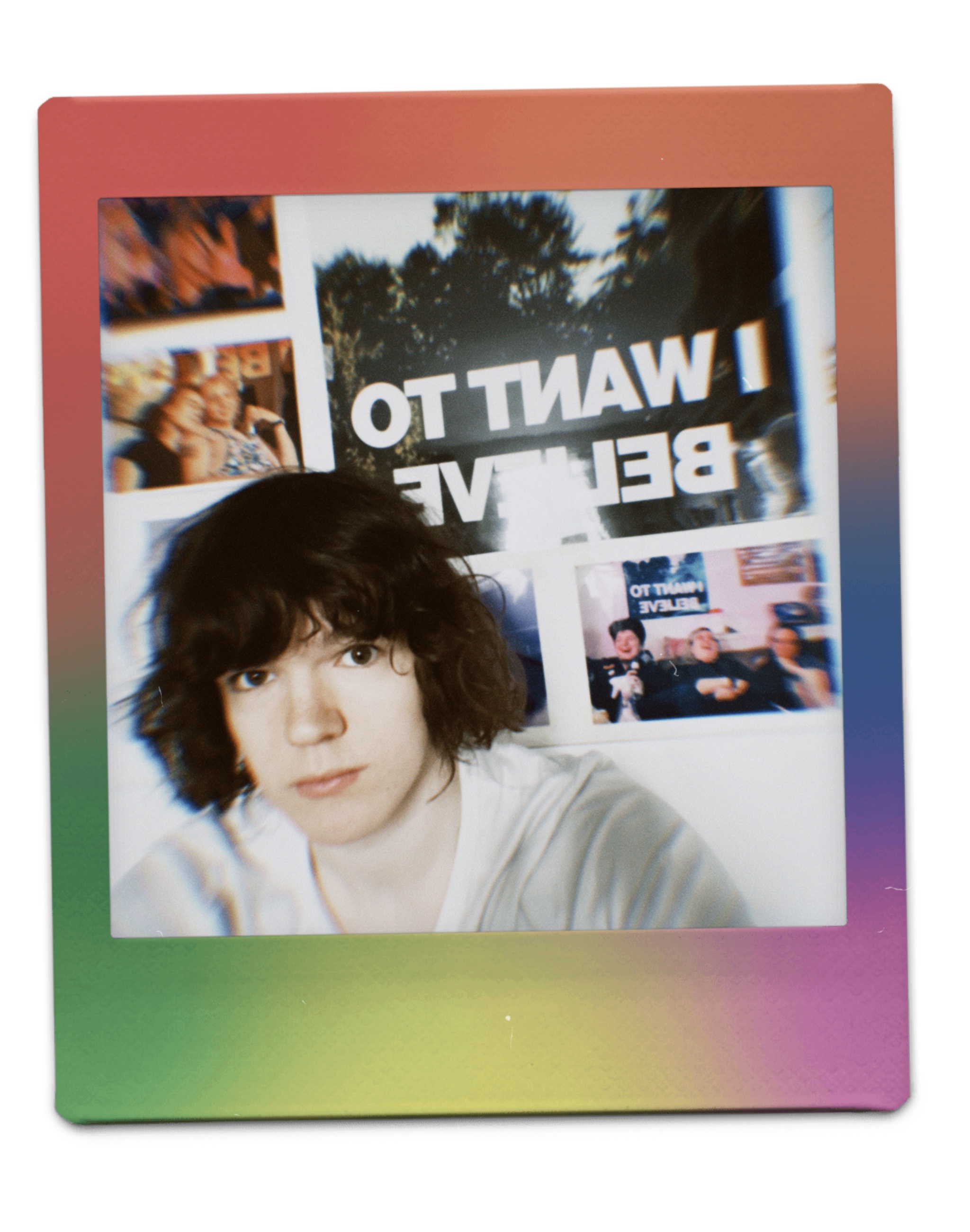 An Instax self-portrait of Val